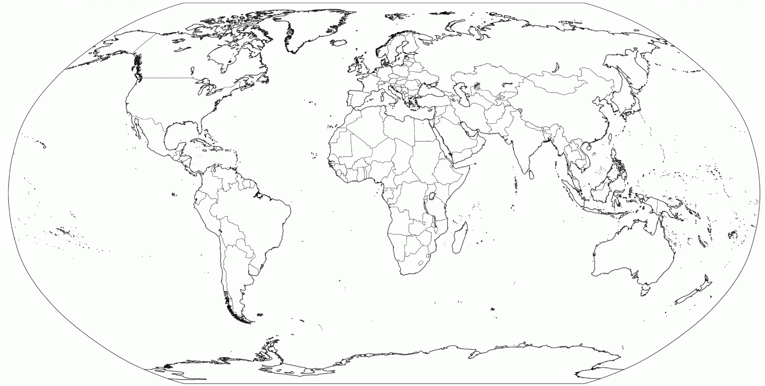 This One Might Be Usefull World Map Printable Blank 