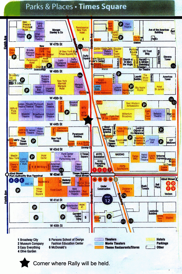Times Square Map Google Search Times Square Map 42nd 