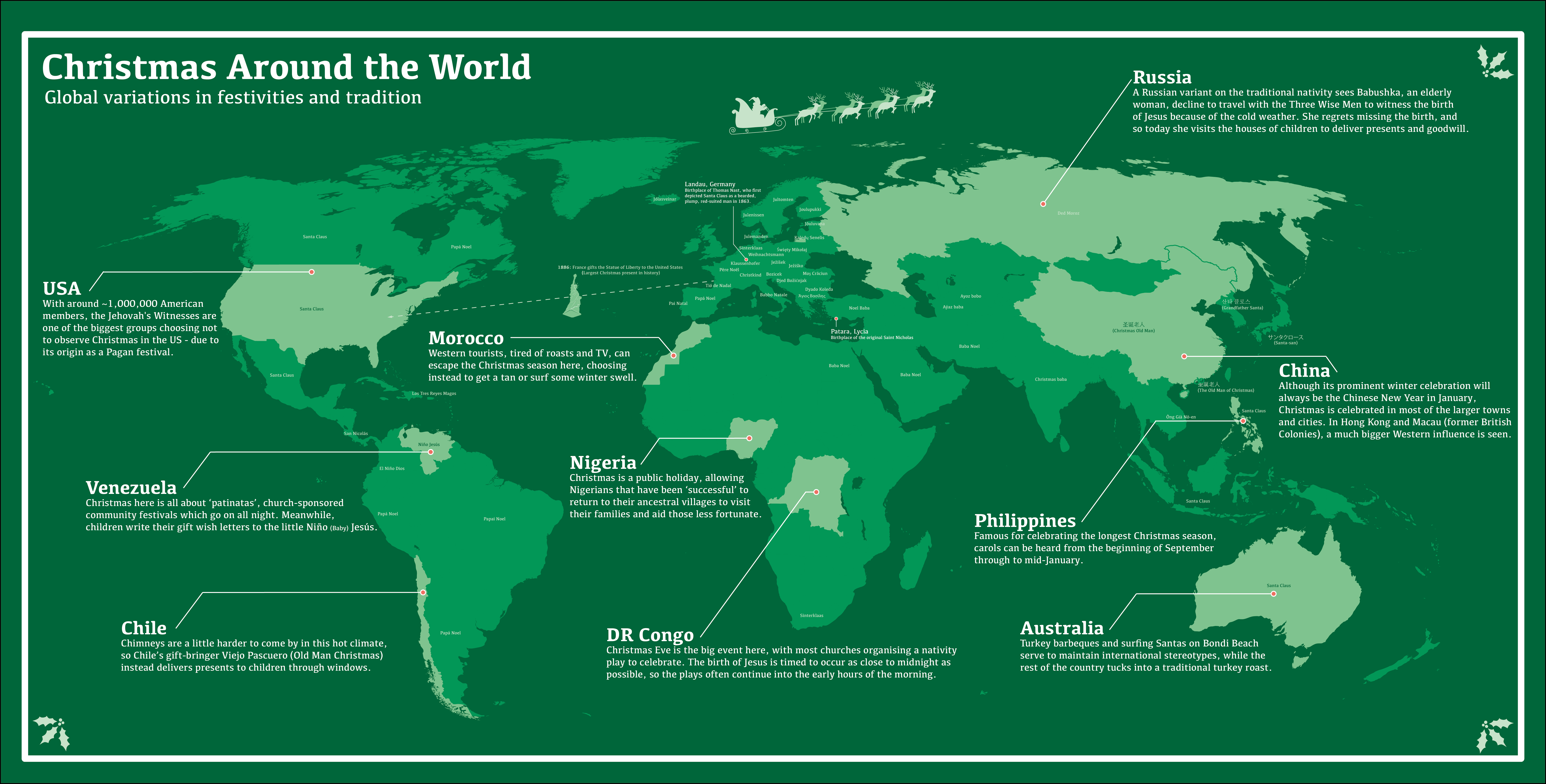 Top 15 Maps And Charts That Explain Christmas Geoawesomeness Top 15 Maps And Charts That Explain Christmas Geoawesomeness