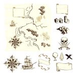 Treasure Map Symbols Clipart Cruise Decorations On