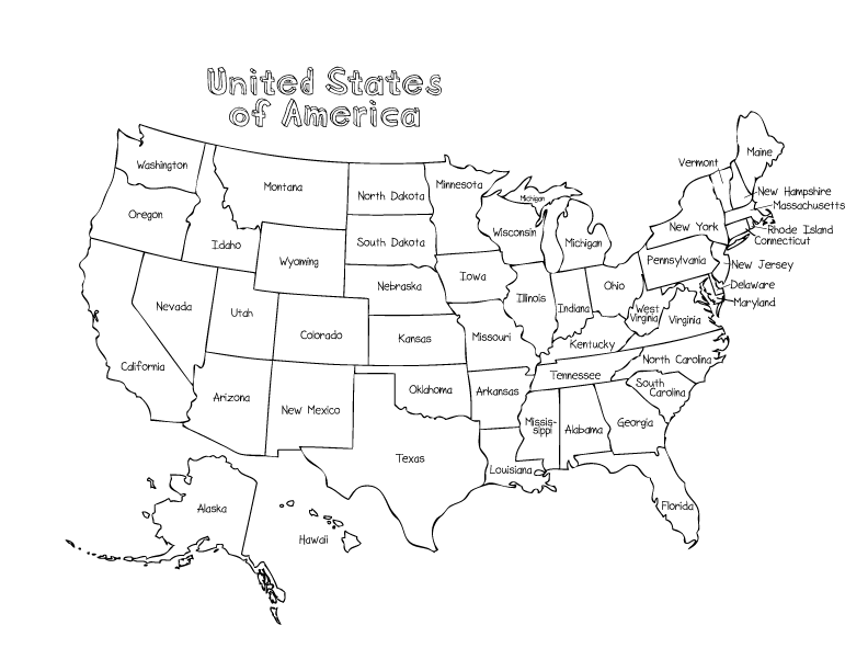 US Map Coloring Pages Best Coloring Pages For Kids US Map Coloring Pages Best Coloring Pages For Kids