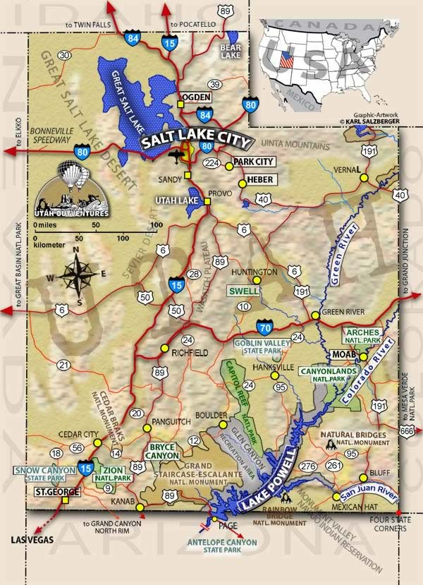 Utah Map Interactive Map Of Utah Tours And Adventures