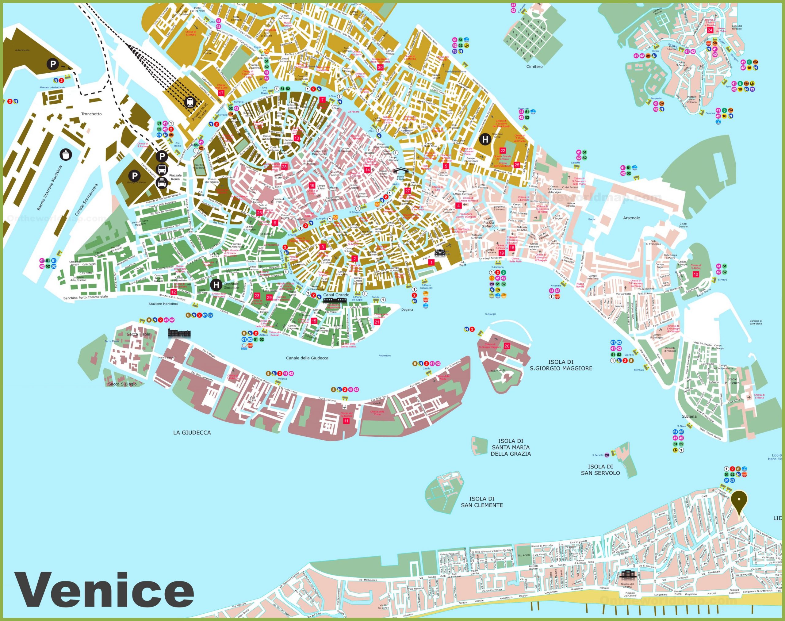 Venice Tourist Map