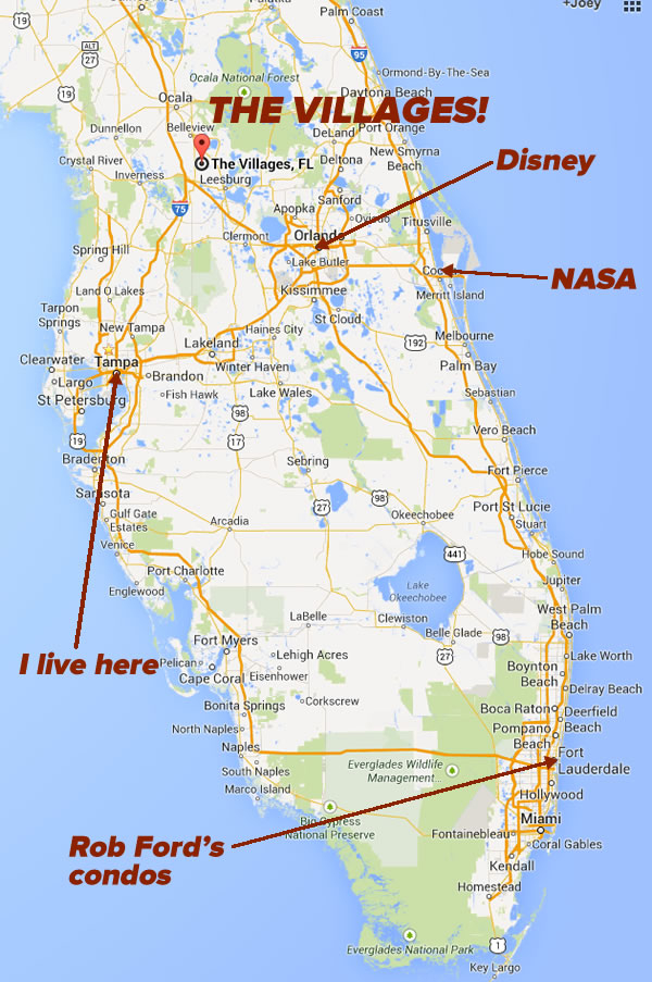 Villages Florida Map The Adventures Of Accordion Guy In 