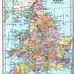 Vintage Printable Map Of England And Wales The