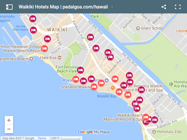 WAIKIKI MAP WAIKIKI MAP