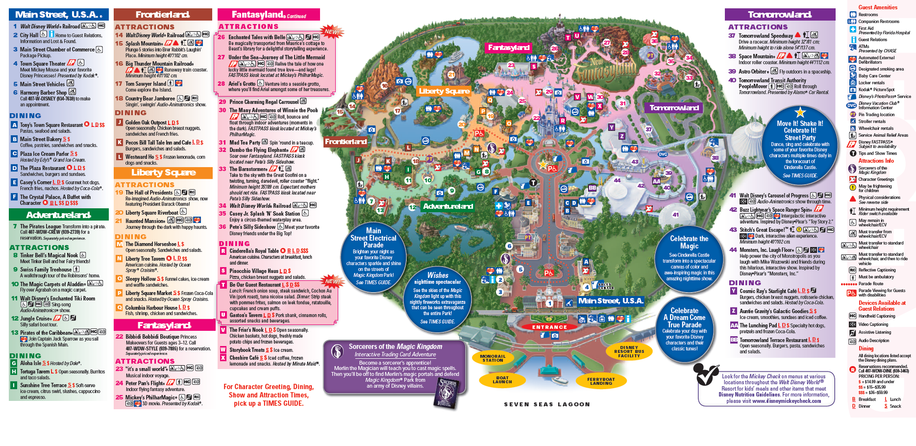 Walt Disney World Magic Kingdom Disney World Map 