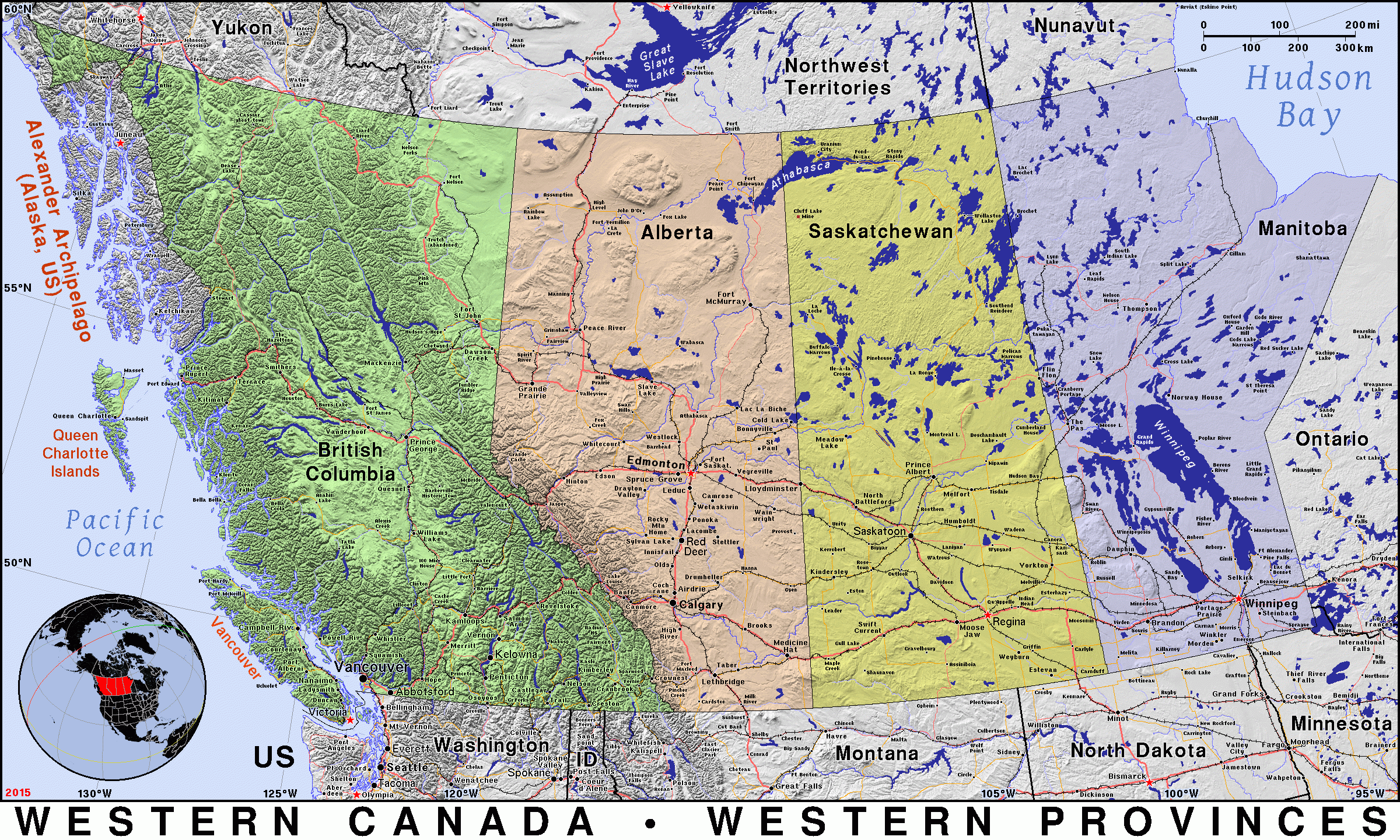 Western Canada Public Domain Maps By PAT The Free Open 