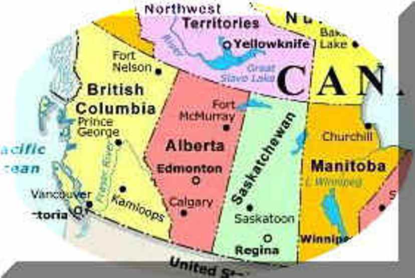 Western Canada Regional Map