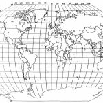 World Map With Latitude And Longitude Lines Printable