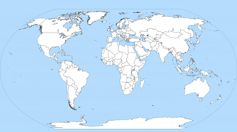 World Map Without Names World Political Map World Map
