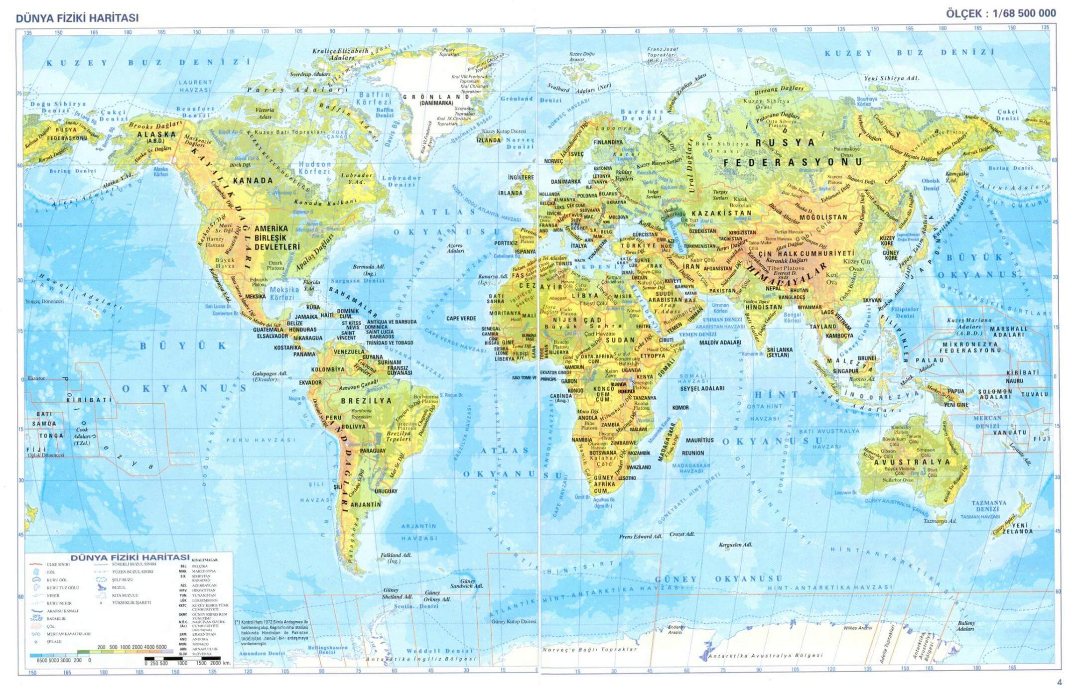 World Physical Maps Guide Of The World