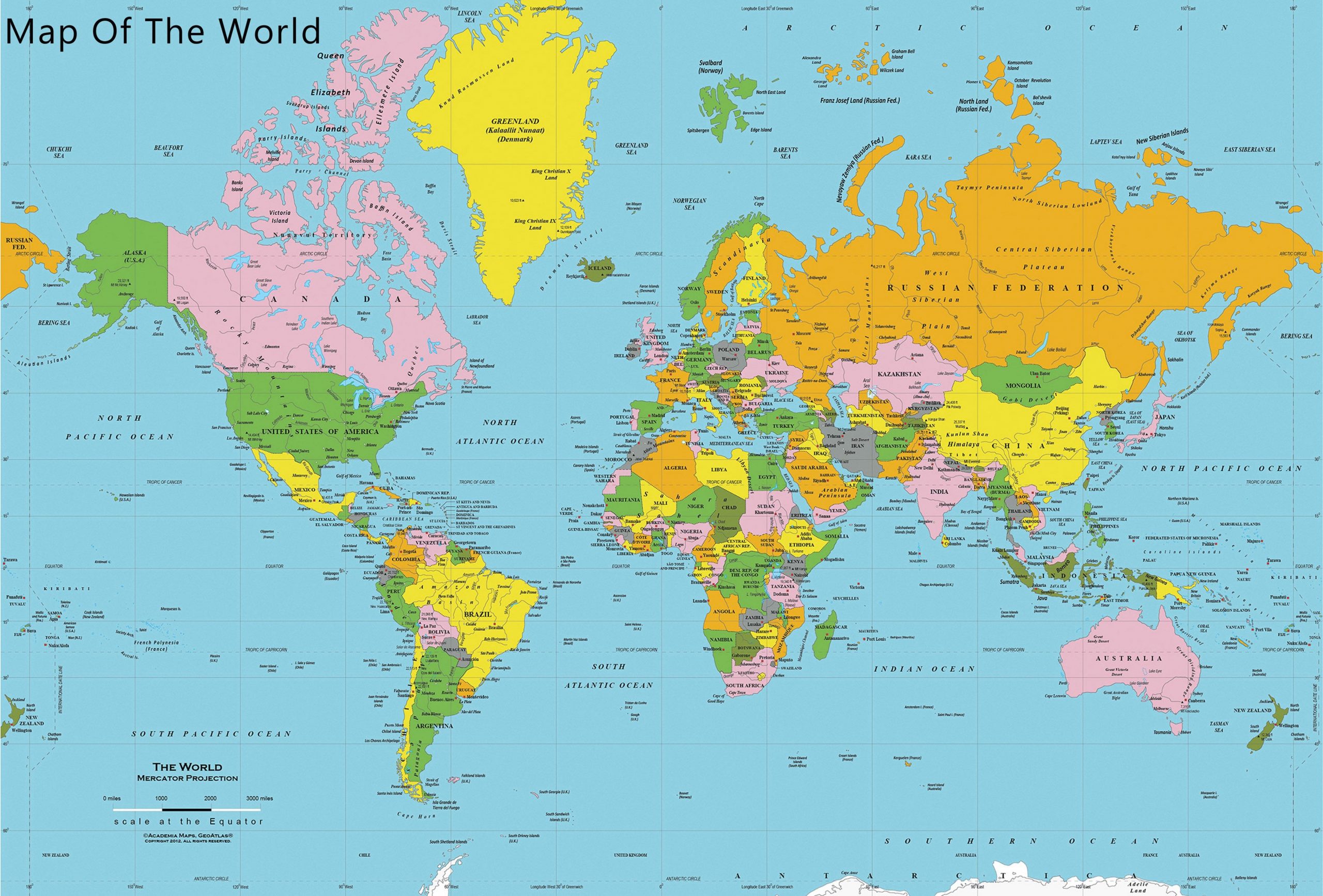 World Political Map High Resolution Free Download 